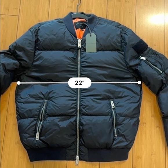 ALL SAINTS Bomber Flight Jacket - Picture 9 of 9